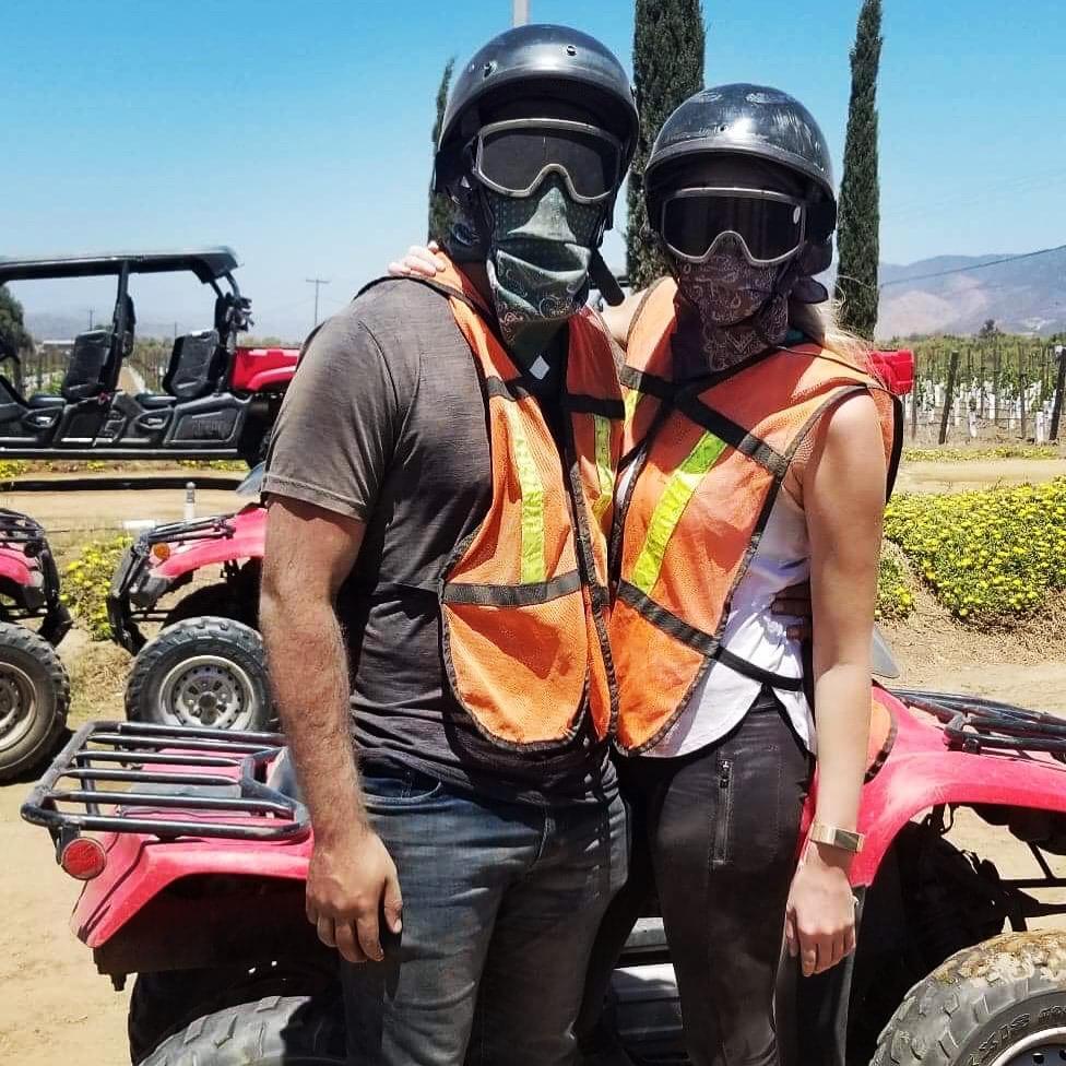4 wheeling and wine tasting in Ensenada, Mexico. June, 2018