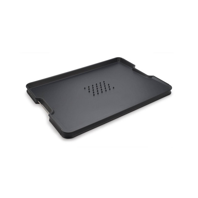 Joseph Joseph Cut and Carve Extra Large 2-Sided Cutting Board with Meat Grip Black