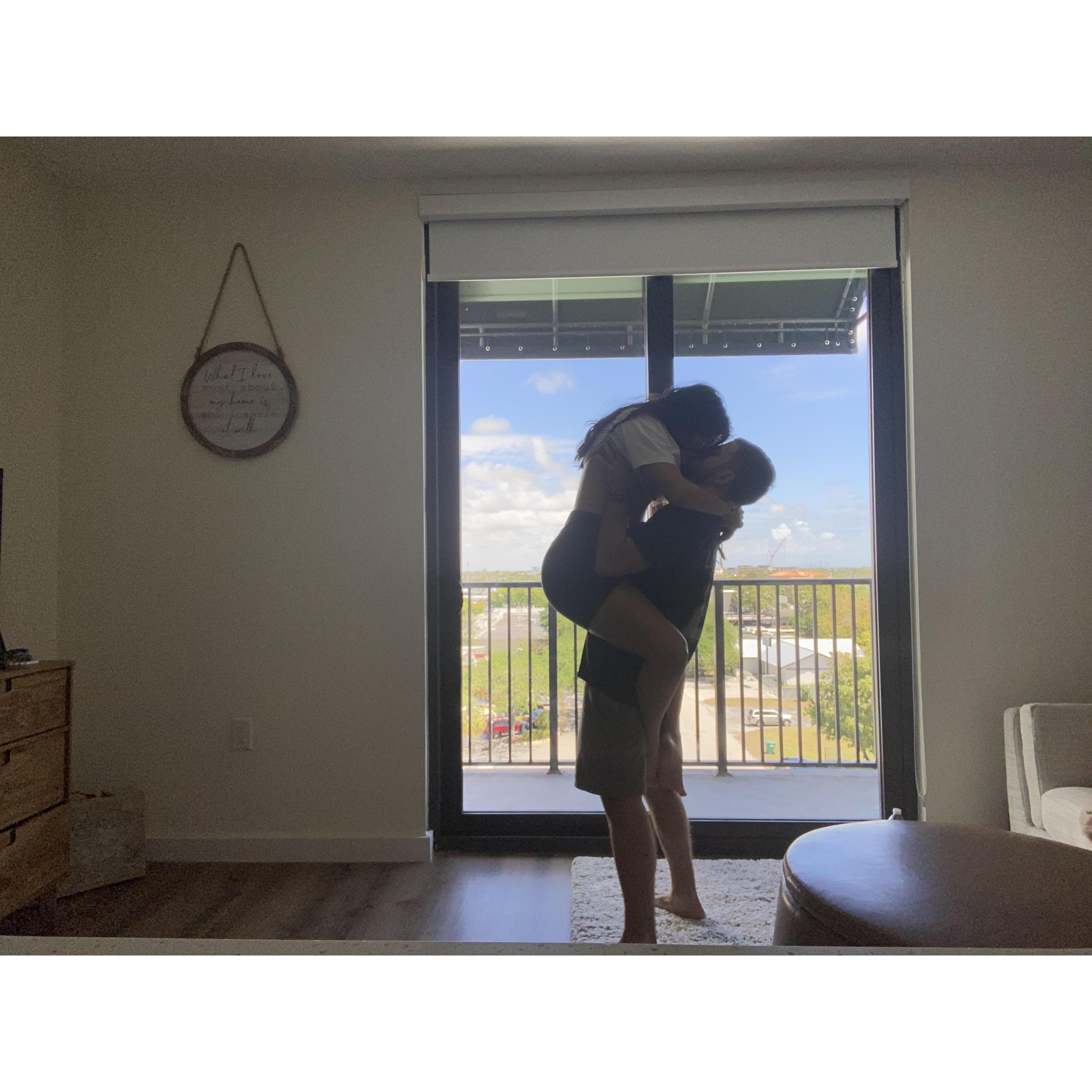 Our first apartment!