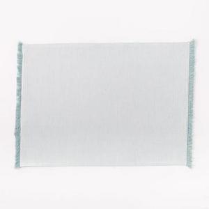 Frayed Edge Placemat, Light Pool, Set of 2