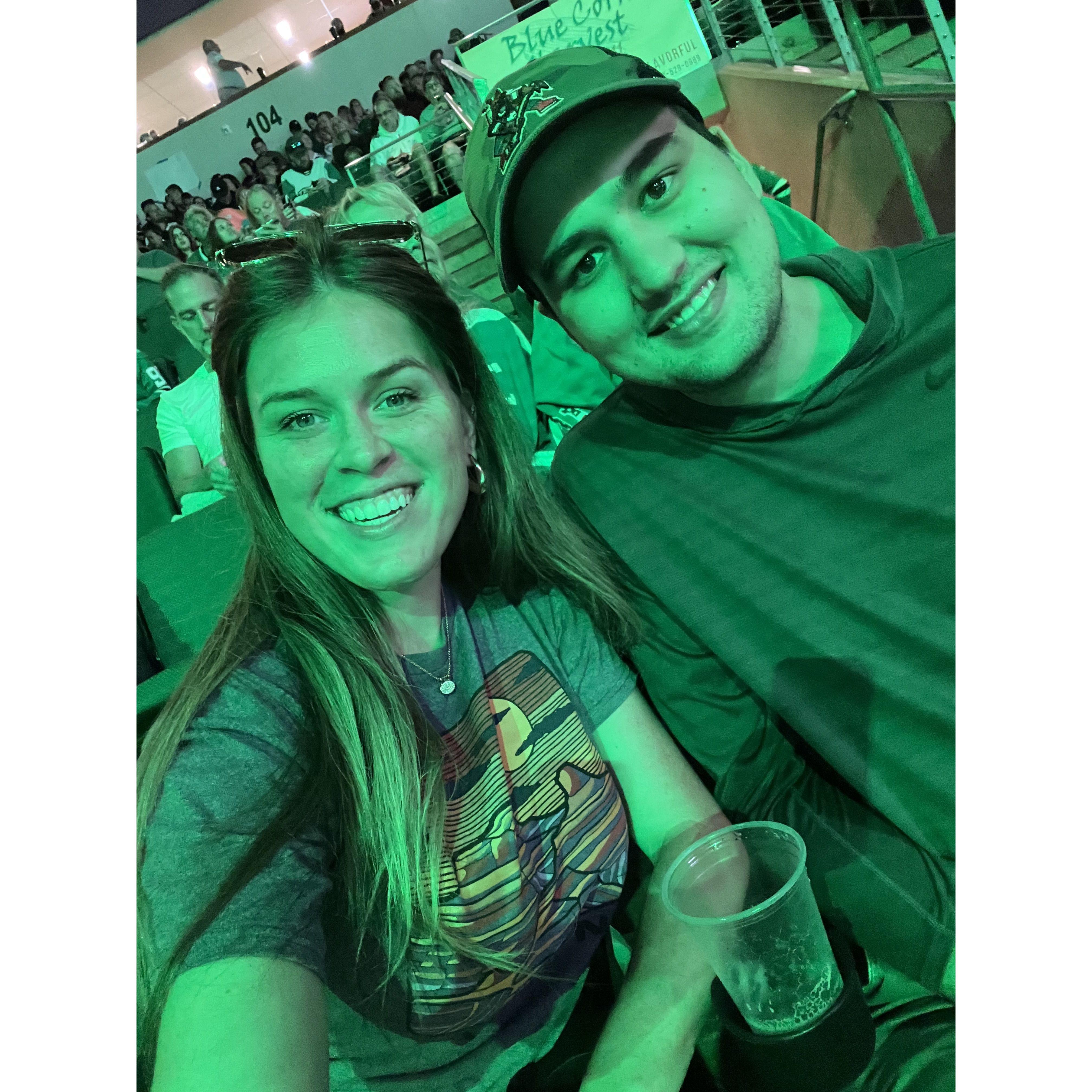 Cheering on the former AZ Coyotes as they play against the Dallas Stars