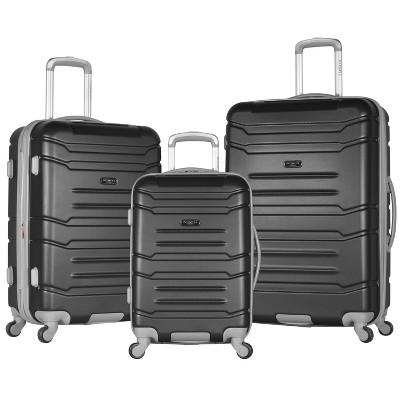Olympia USA Denmark 3pc Luggage Set - Black