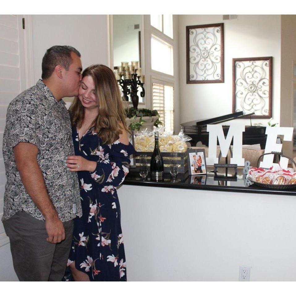 He popped the question! And I said YES!
