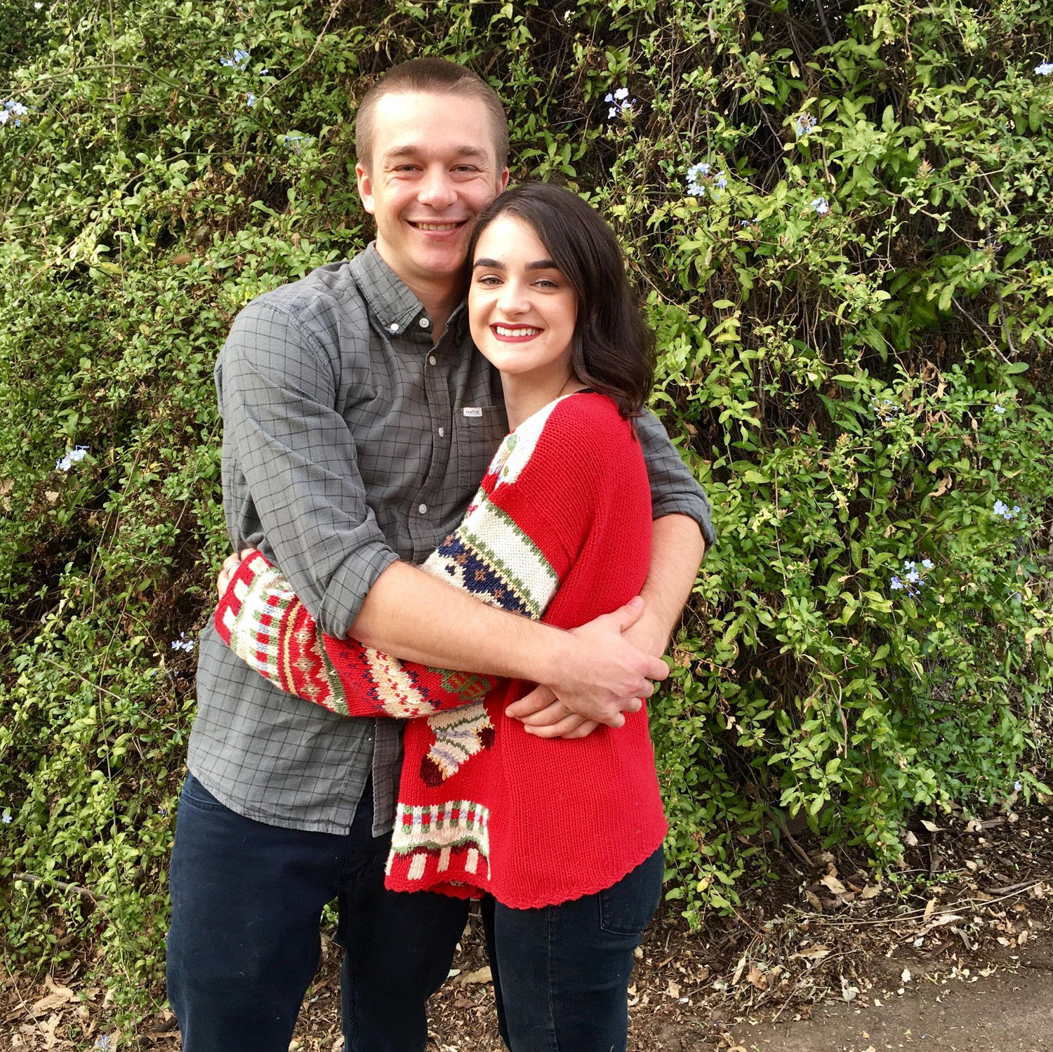 Christmas with Katharine's family in 2017