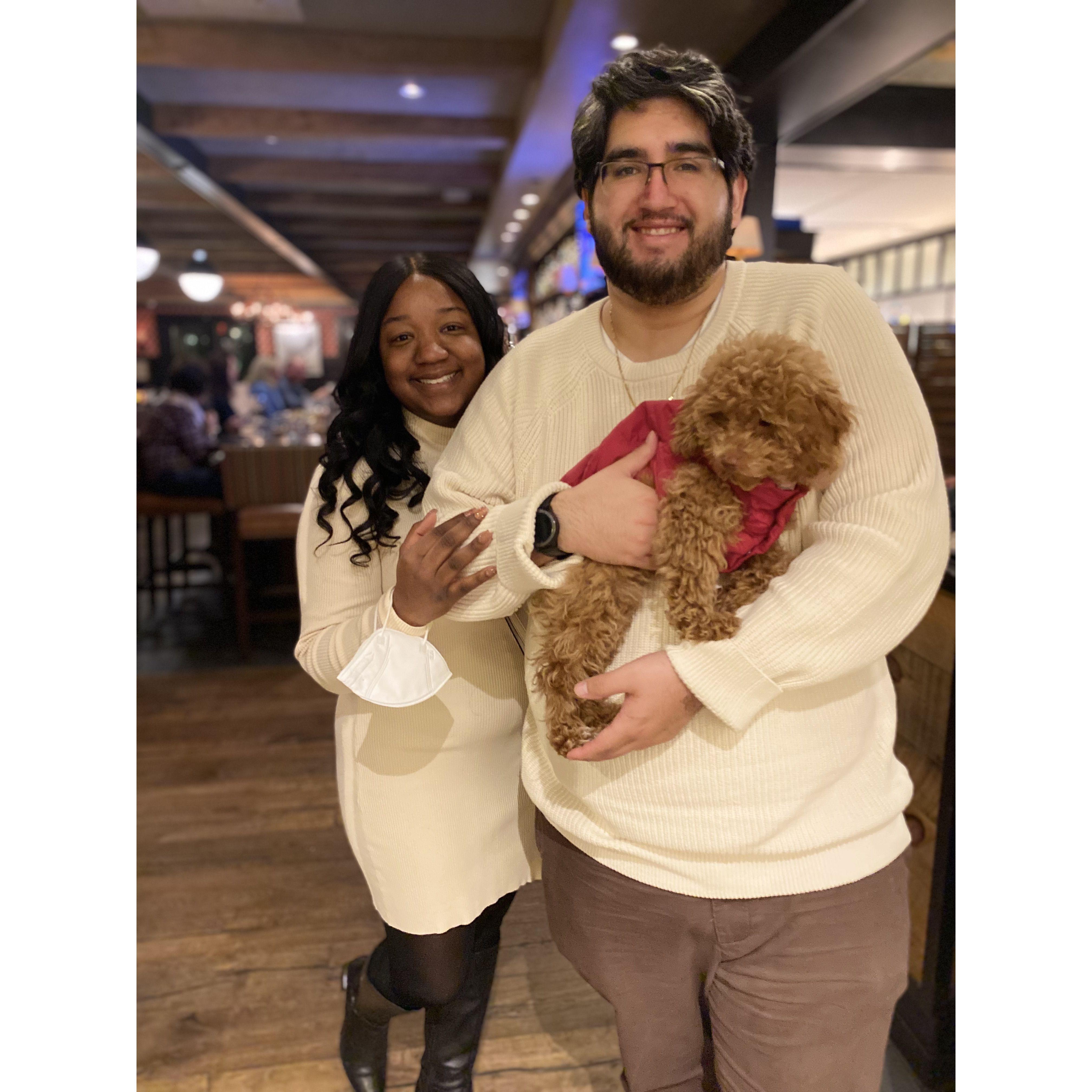 The night we got engaged.