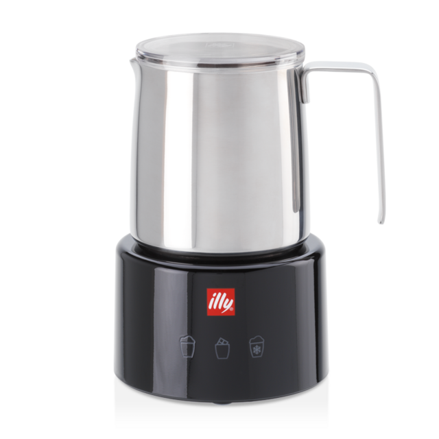 Electric Milk Frother - Black & Stainless Steel
