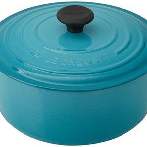 Le Creuset Signature Enameled Cast-Iron 5-1/2-Quart Round French (Dutch) Oven, Caribbean