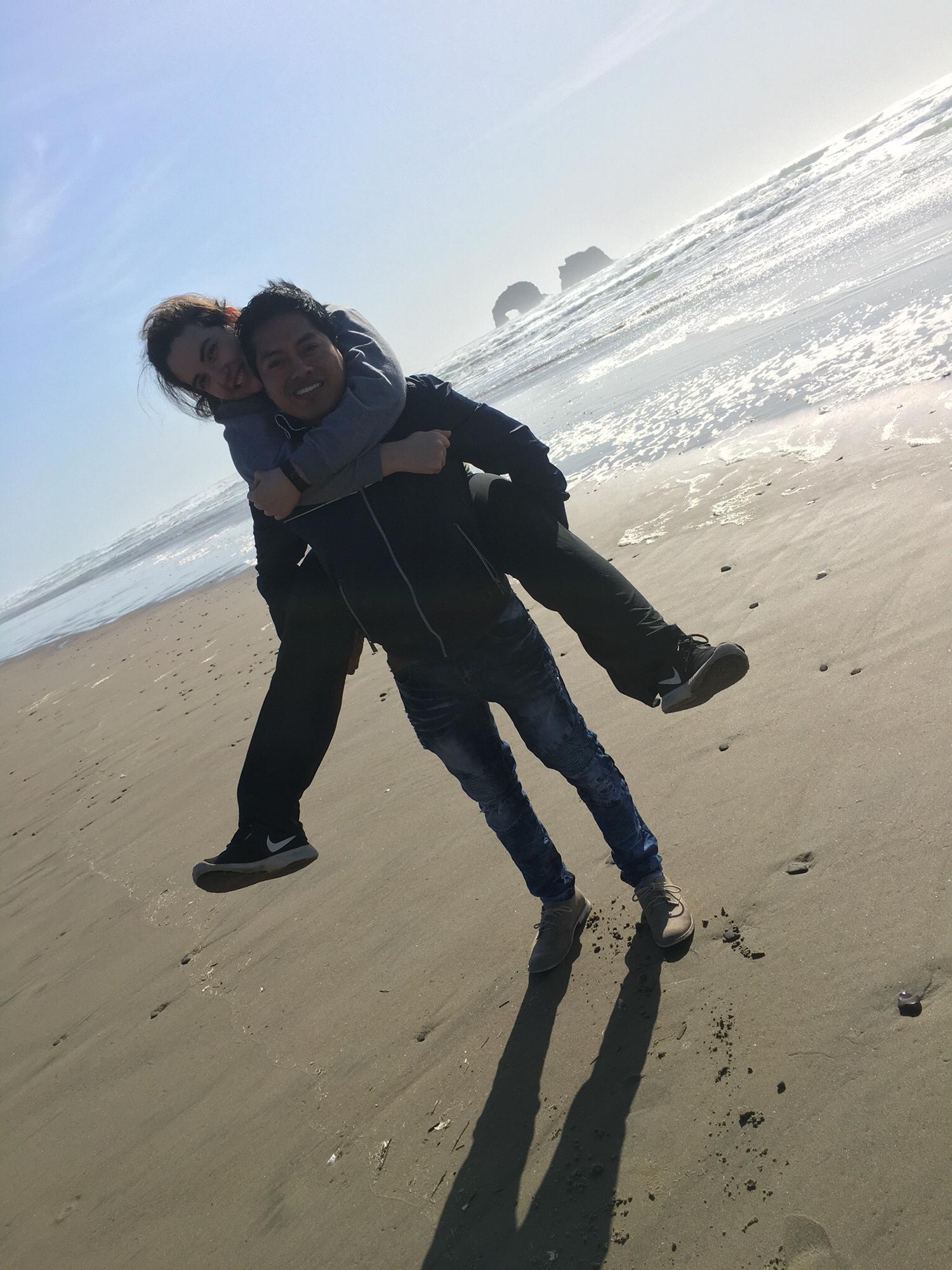 Twin Rocks in Rockaway, OR - Elias' birthday weekend 2018