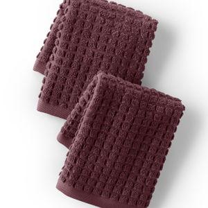 Burgundy - Cotton Waffle Wash Cloth