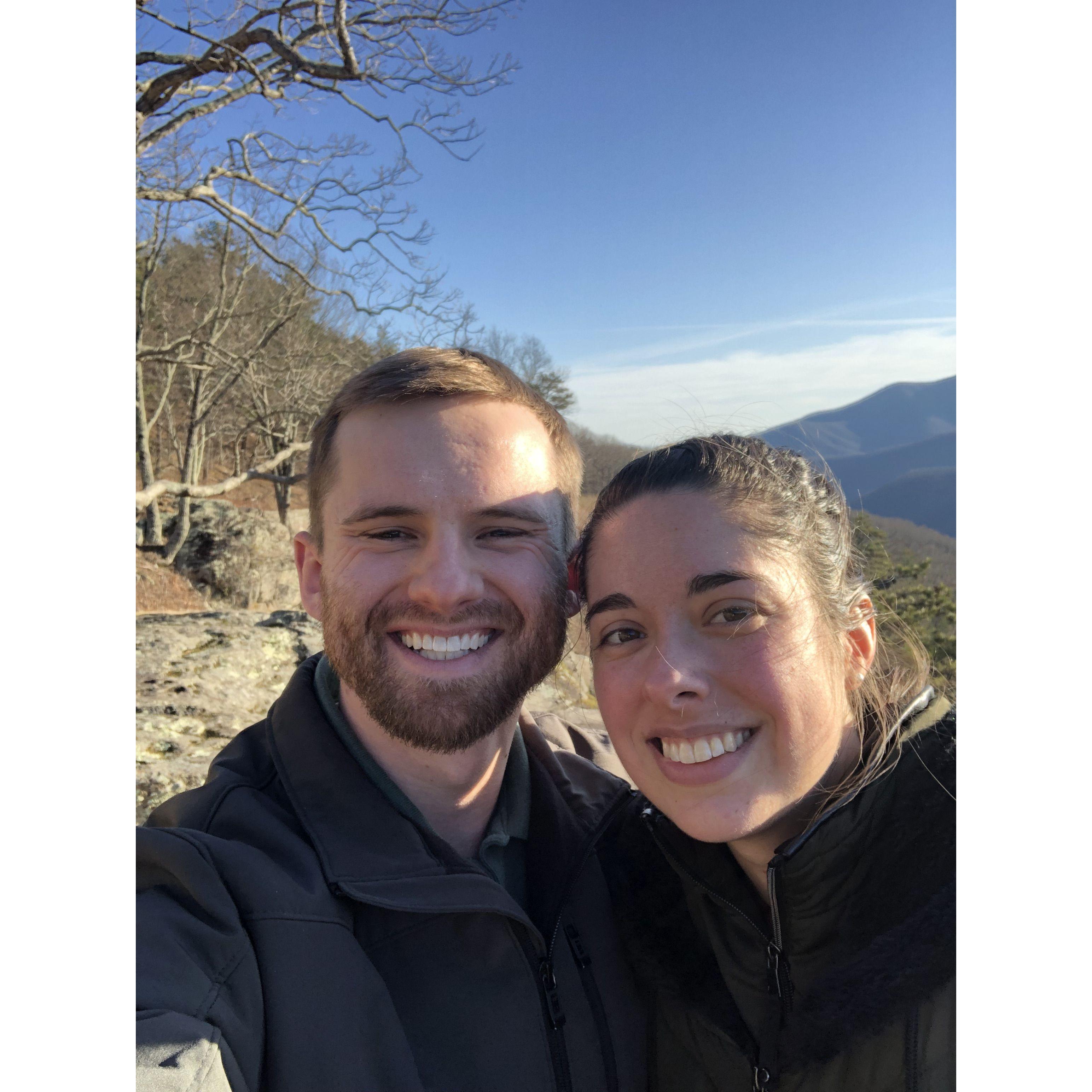 Enjoying quality time in nature after the proposal :)