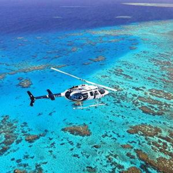 Helicopter Ride over Great Barrier Reef