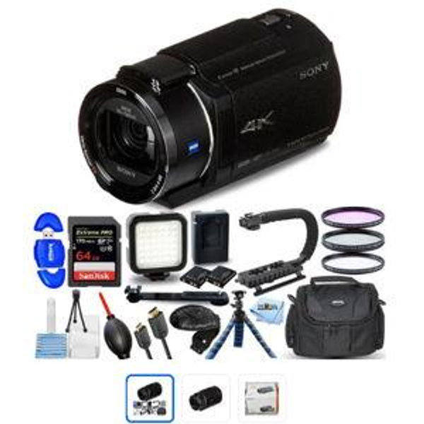 Sony FDR-AX43 UHD 4K Handycam Camcorder - 15PC Accessory Bundle