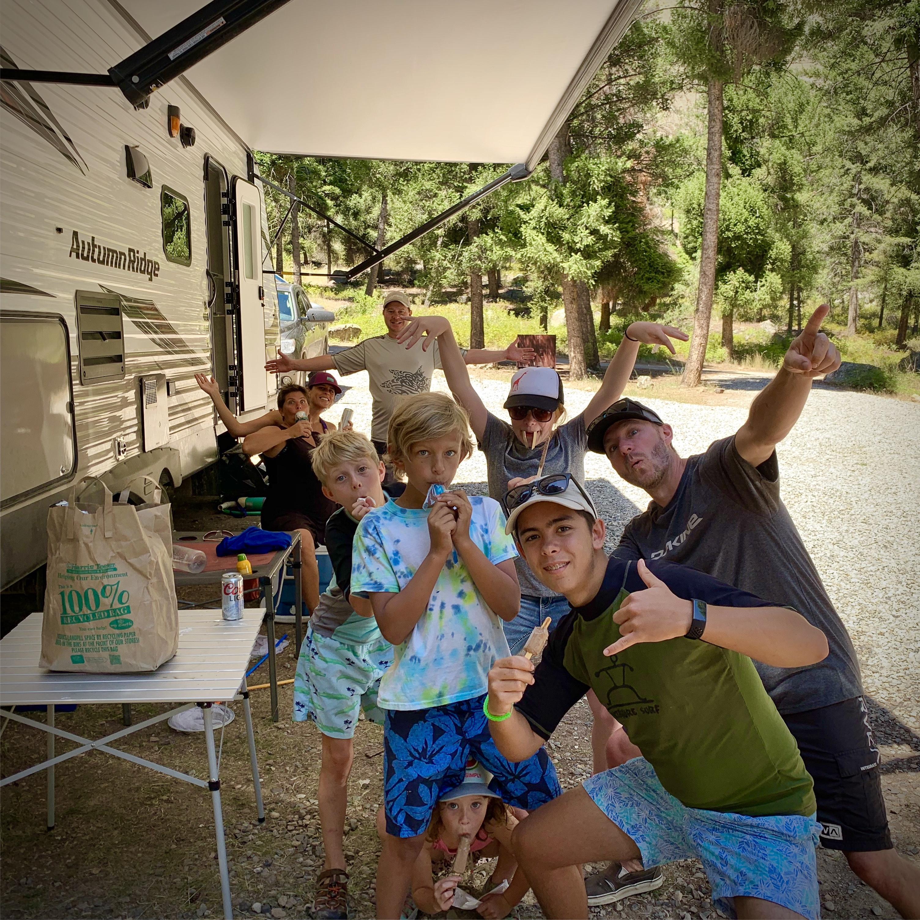 So stoked on popsicles on a 90 degree day in the sun!