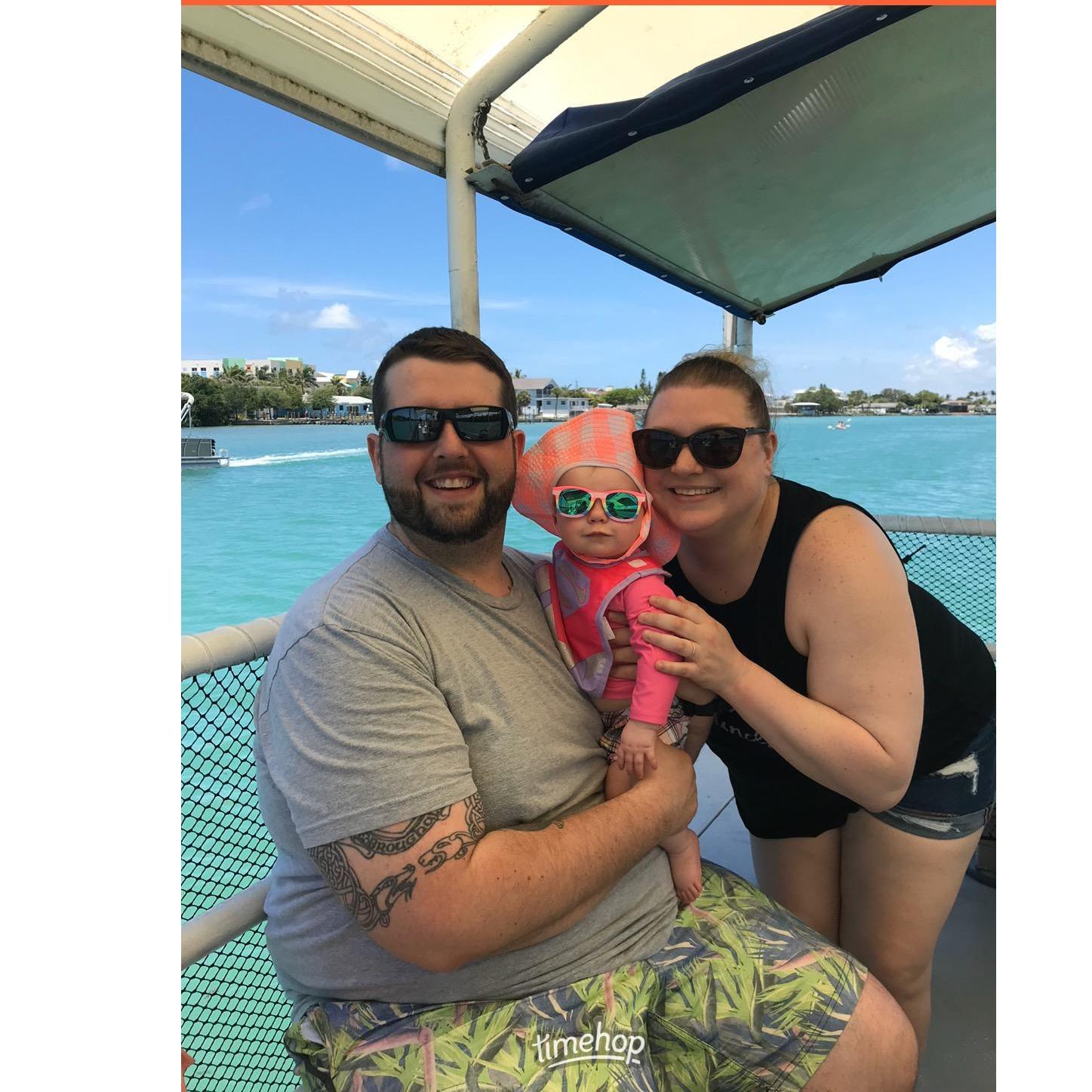 Family’s first boat ride