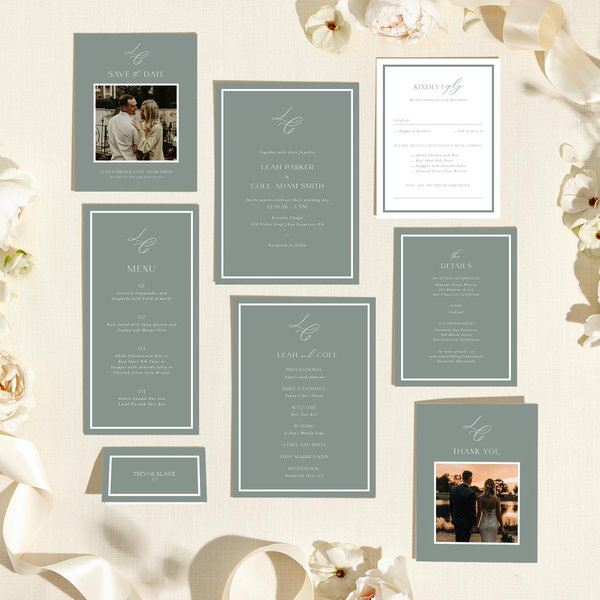 Zola Wedding Invitations - Artvin Portrait