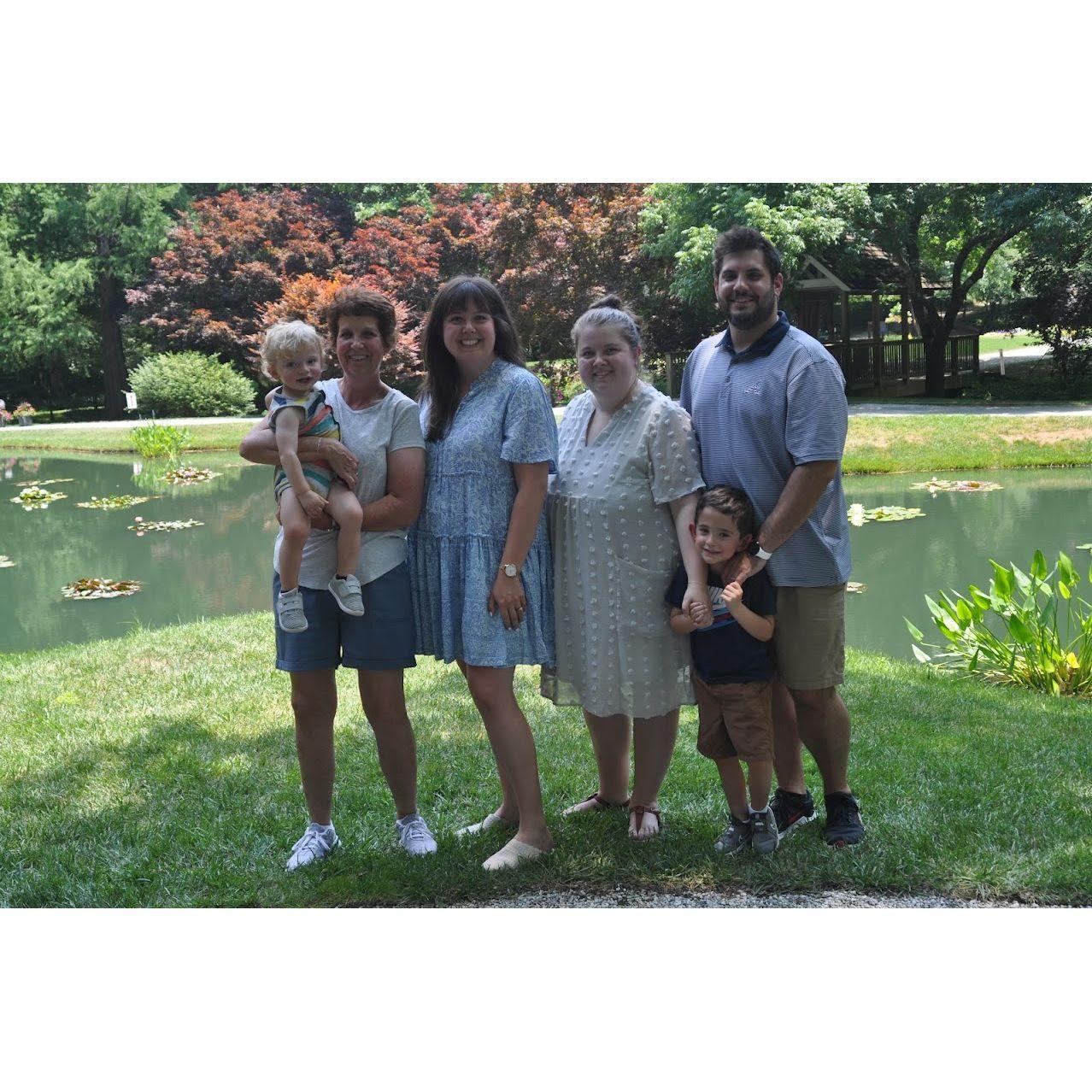 Macy's family celebrating the engagement.