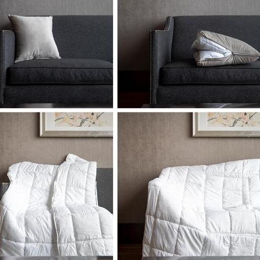 "Cushion Quilt" Throw Pillow + Comforter 2-in-1