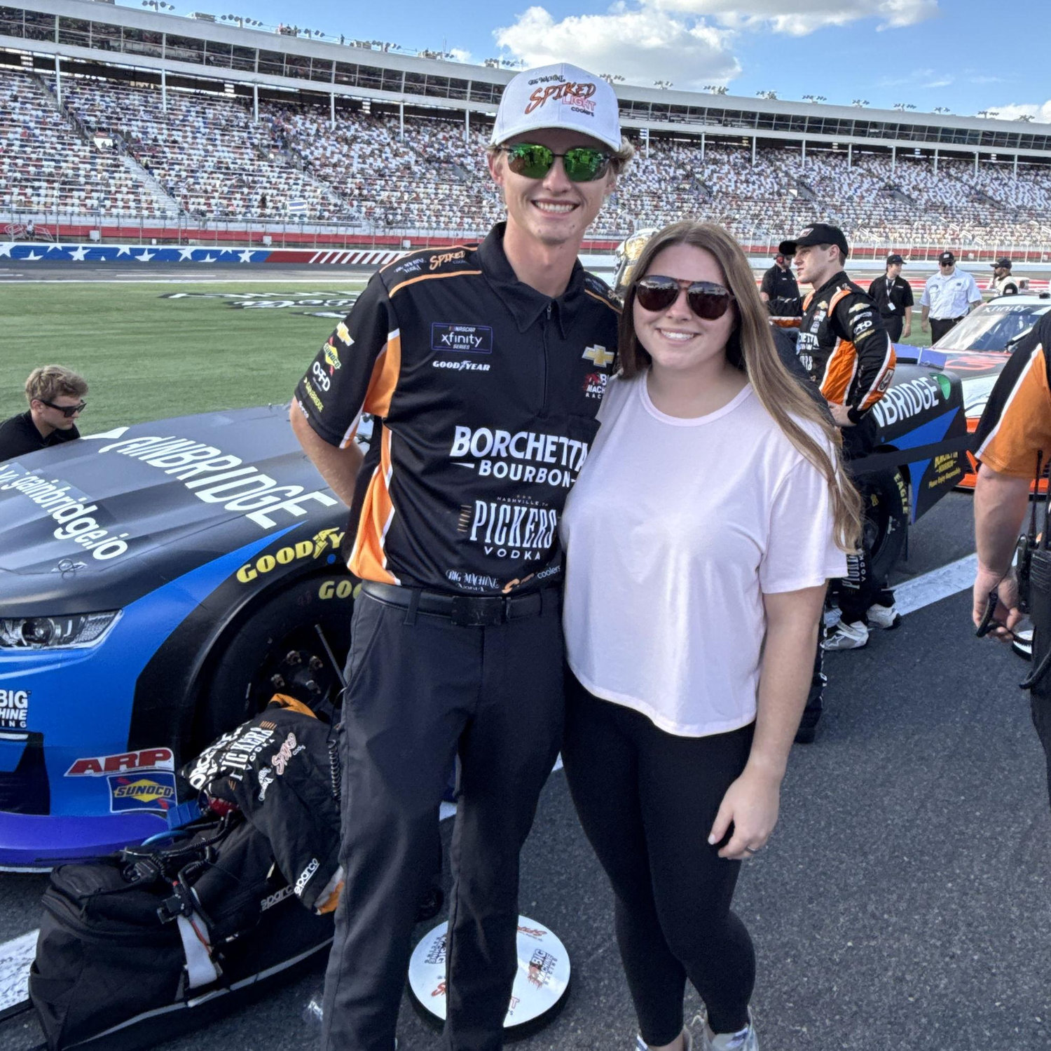 Our first NASCAR race together