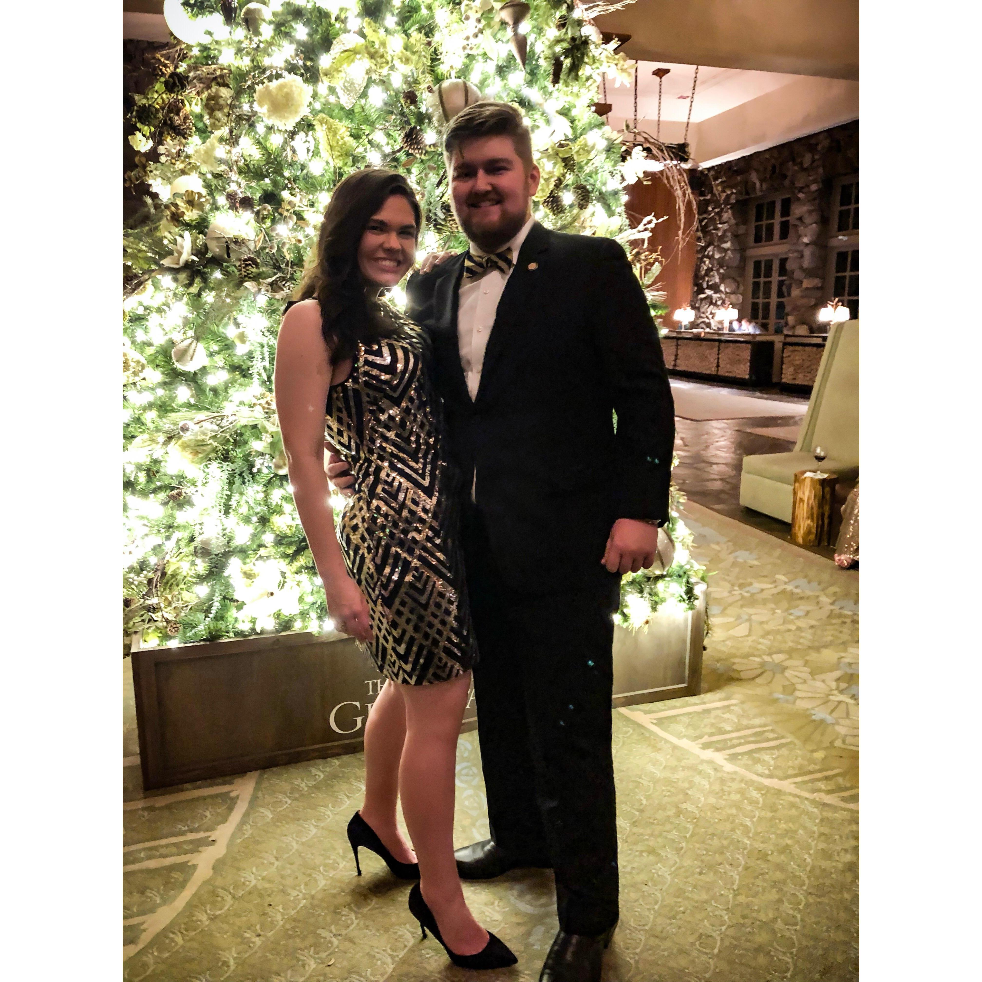 December 2018-New Years Eve at the Grove Park Inn in Asheville, NC.