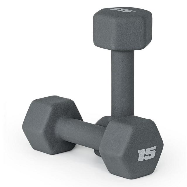 CAP Barbell Black Neoprene Coated Dumbbell Weights | Pair