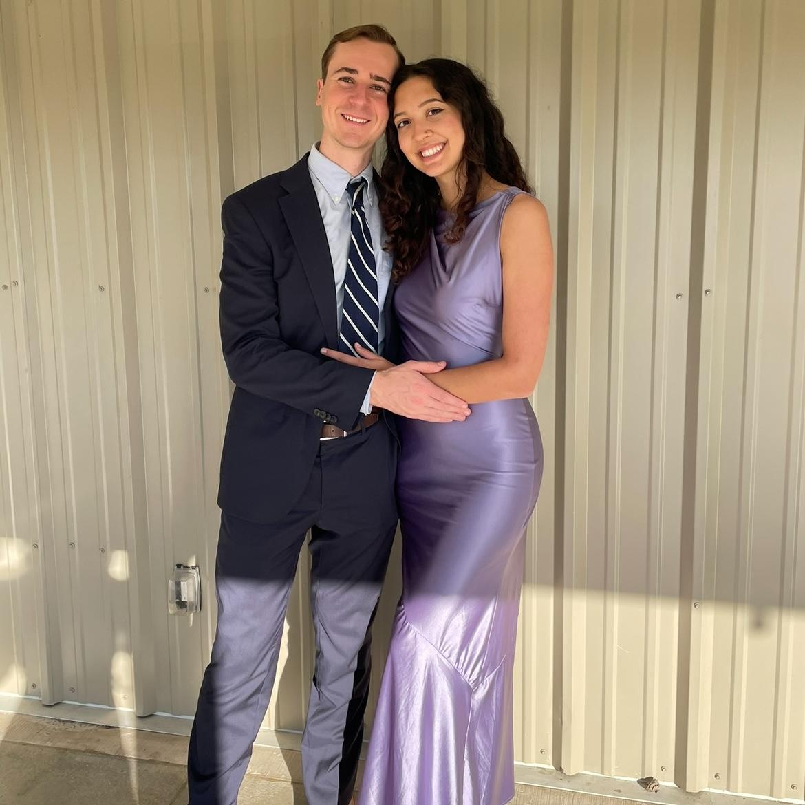 Our first wedding together