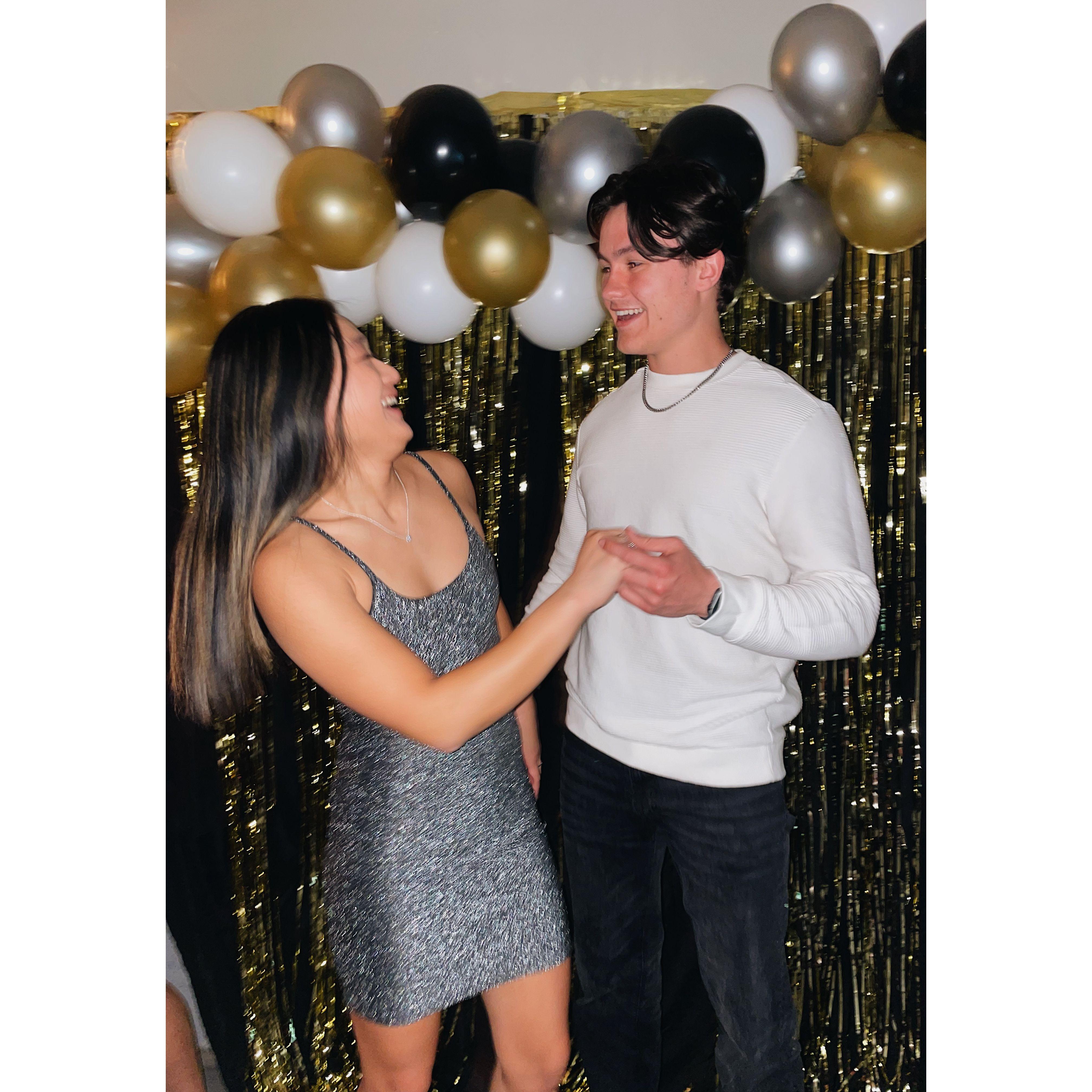 December 2022, New Years Eve party