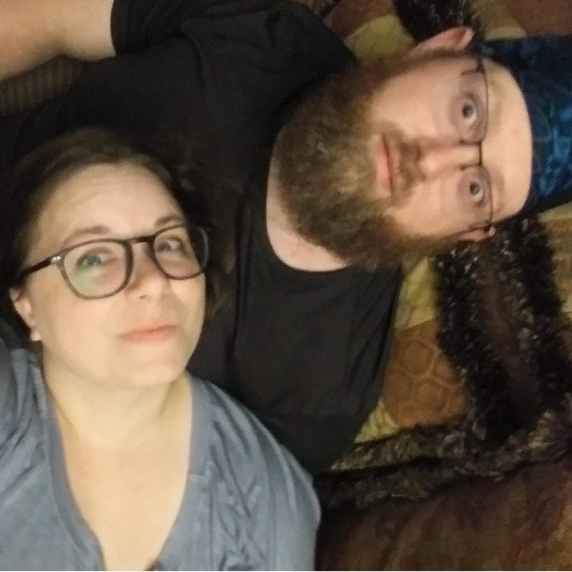 What a couple hours of posing can do to a couple!