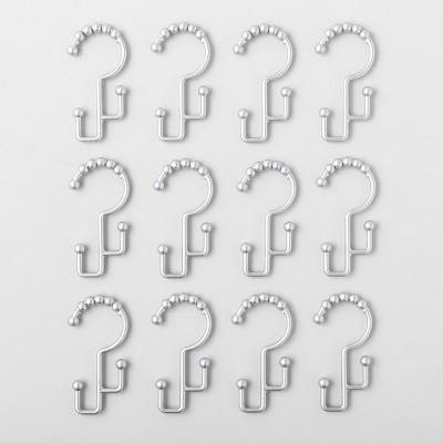 Double Glide Aluminum Shower Curtain Hooks - Made By Design™