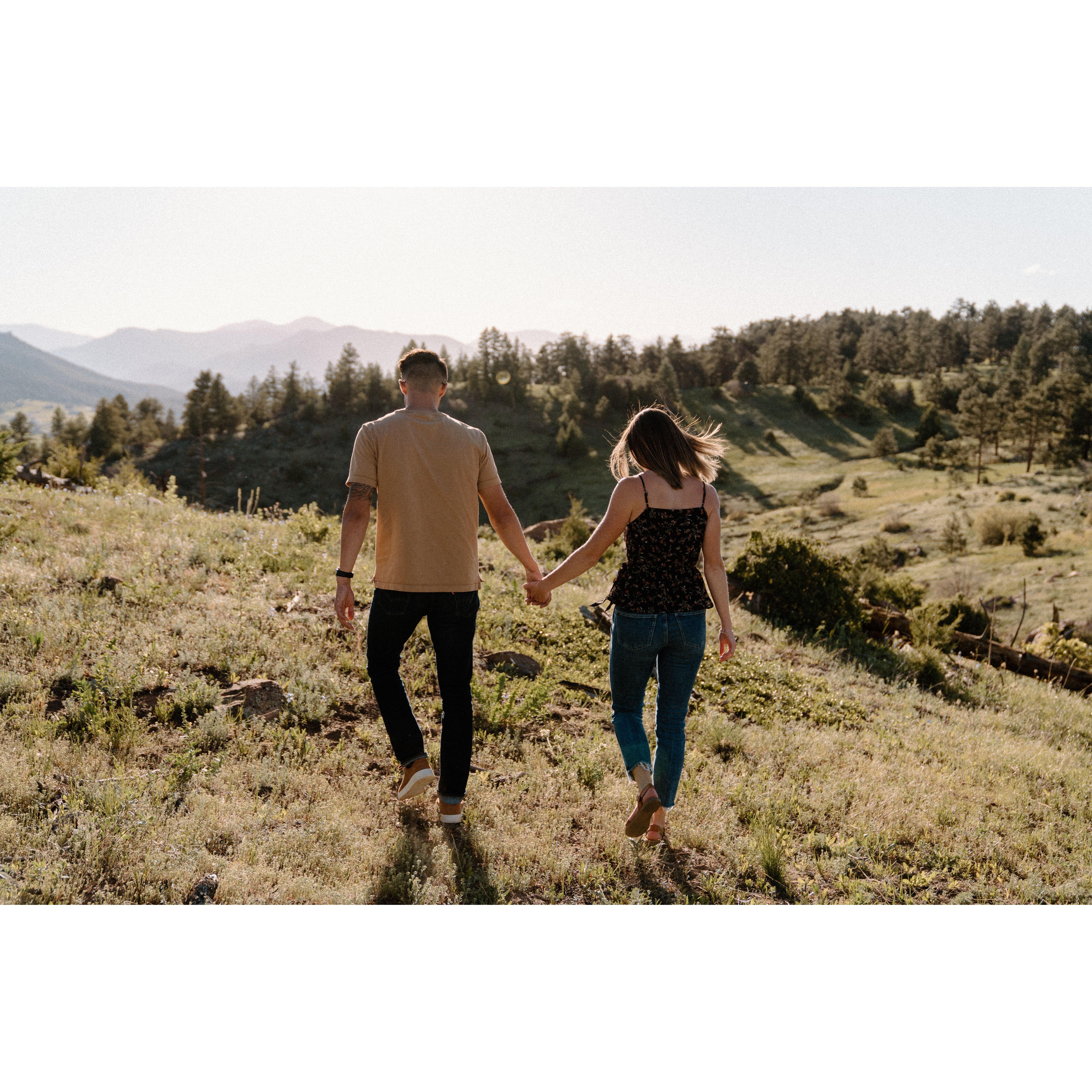 Engagement photos at Mt. Falcon