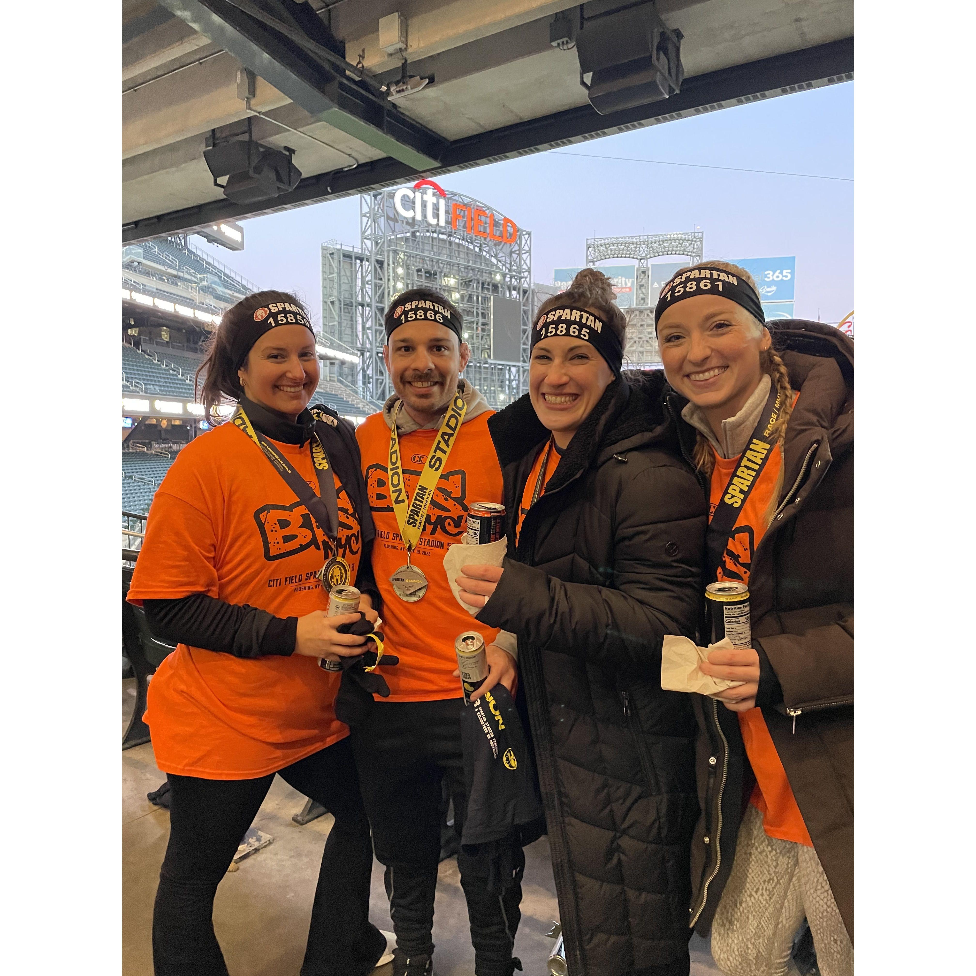 35 degrees and windy didn't stop Kat and Joe from running their first Spartan race to support Joe's Team! Eileen and Katie joined and helped fundraise- It was an unforgettable experience!