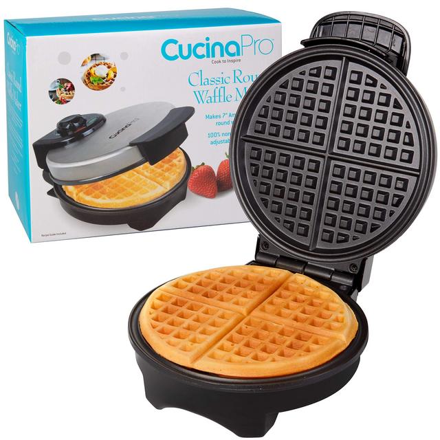 Waffle Maker by Cucina Pro - Non-Stick Waffler Iron with Adjustable Browning Control (1474)
