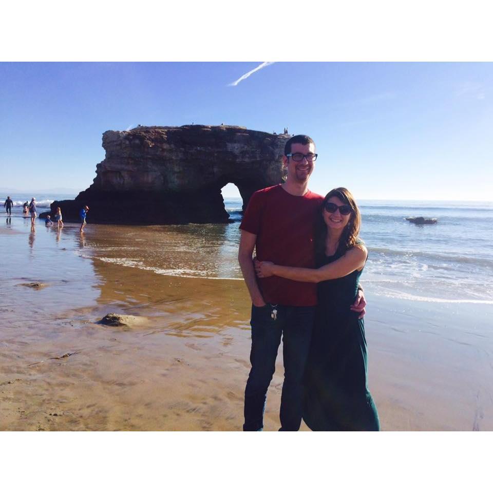Visiting one of our favorite Santa Cruz spots, Natural Bridges beach.