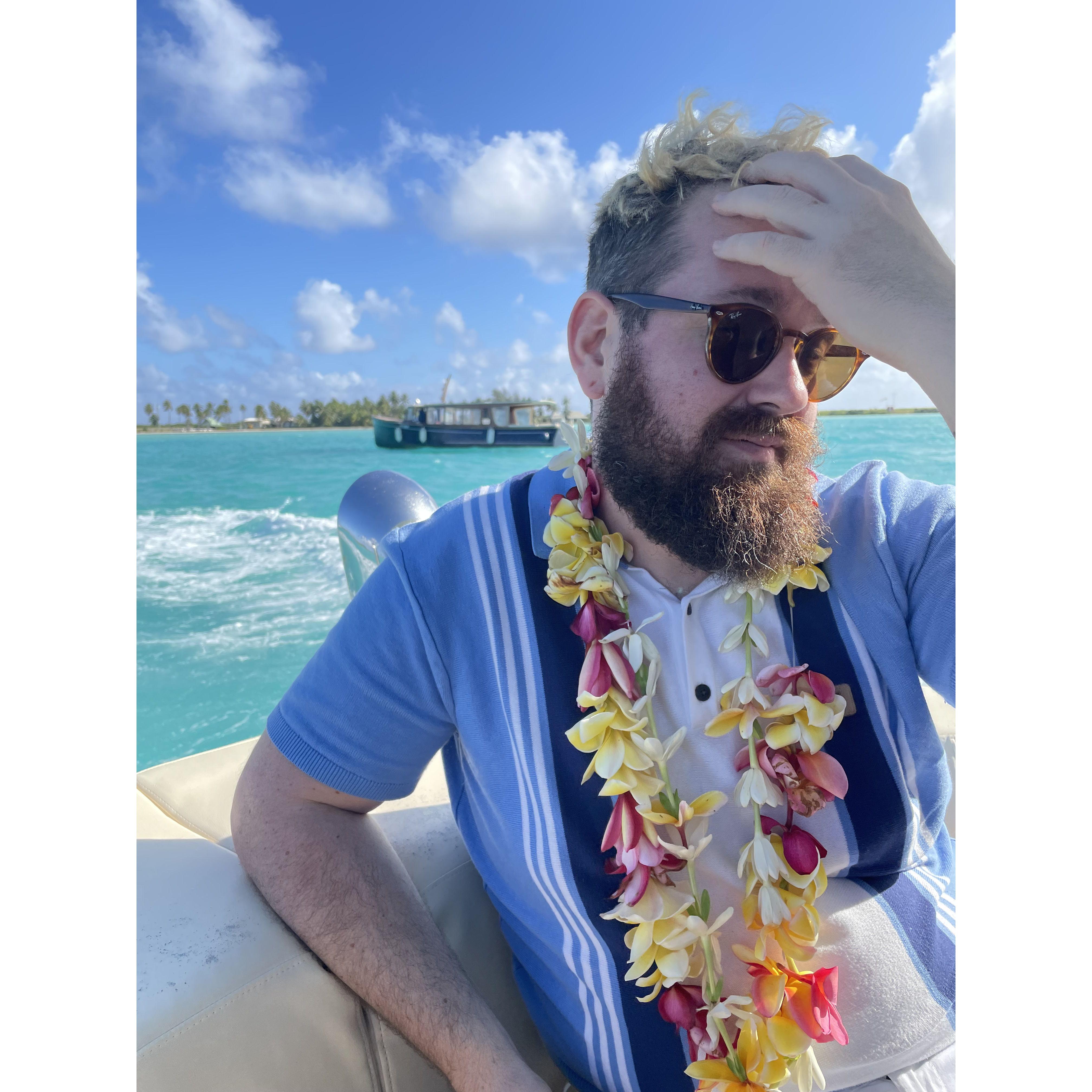 Boat ride to the resort