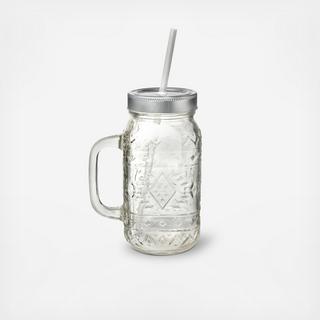 Santa Fe Mason Drinking Jar, Set of 6