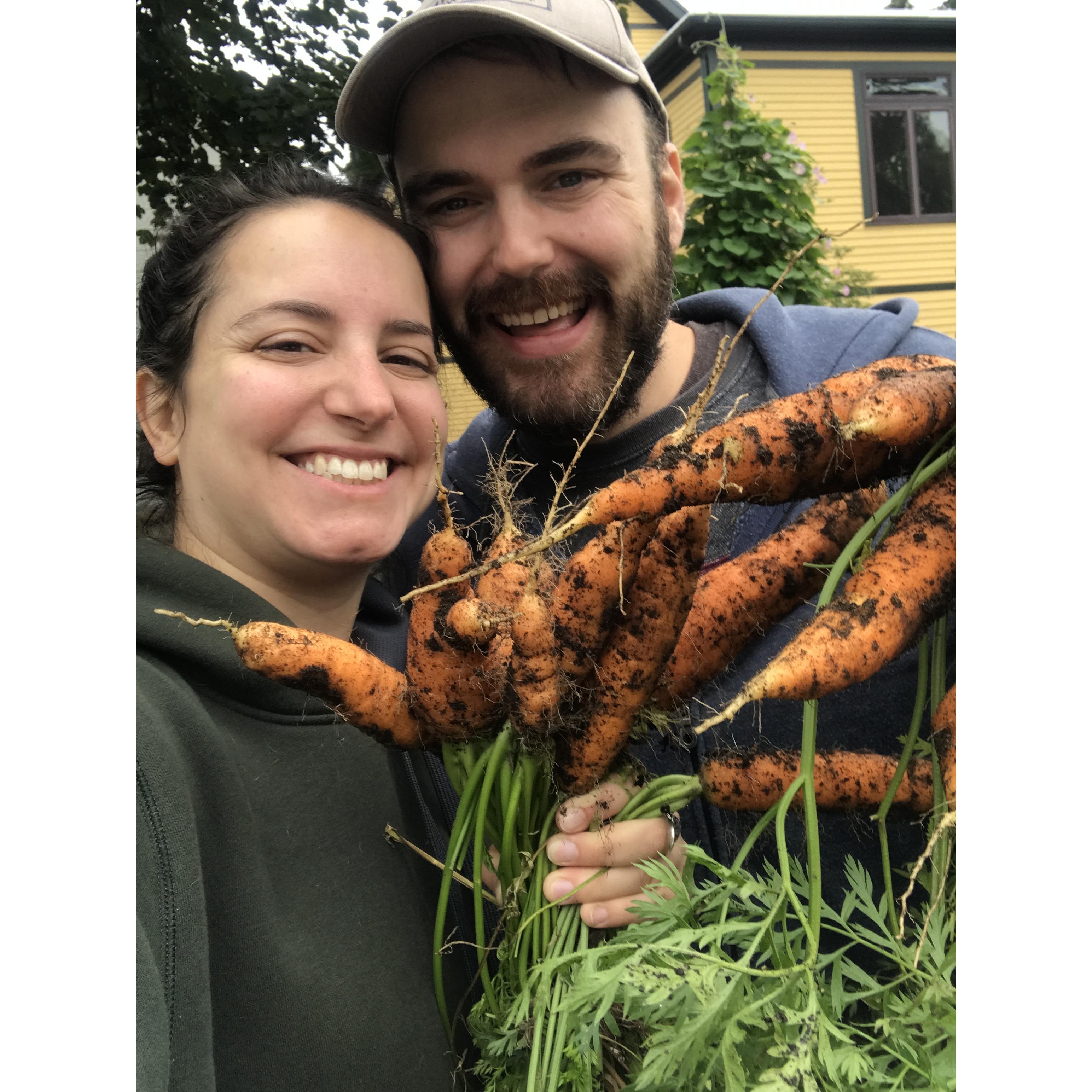 We enjoy growing veggies in our backyard :D