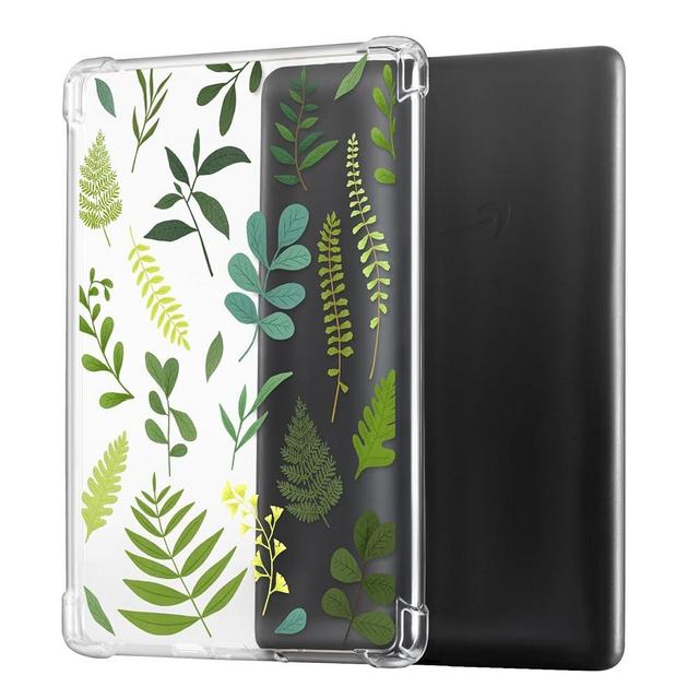 CoBak Clear Case for All-New Kindle Paperwhite 11th Gen 2021 & Signature Edition(6.8") - Lightweight, Scratch-Proof Silicone Back Cover with Playful Flower Design