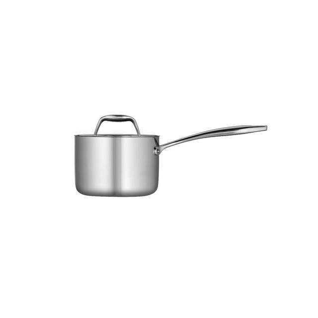 Tramontina Gourmet Tri-Ply Clad 1.5qt Sauce Pan with Lid Silver