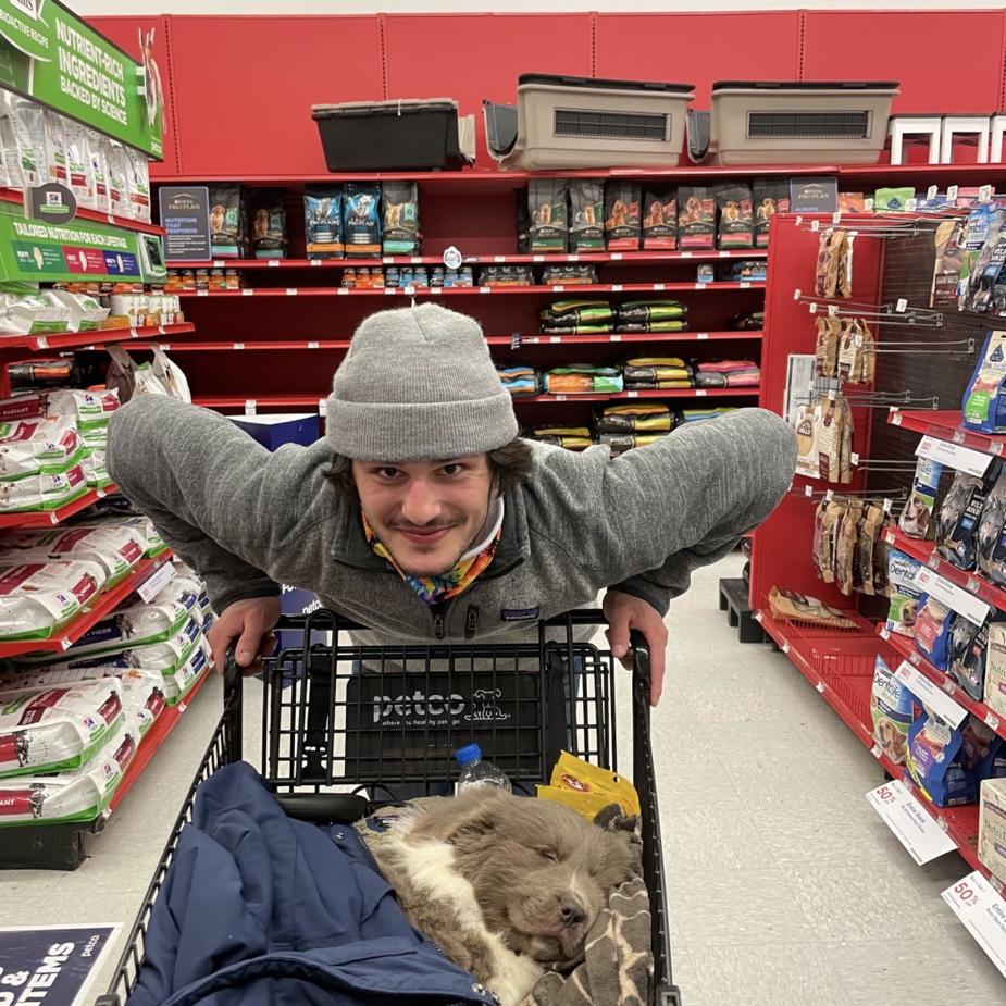 Brought home our first pet together Remington 🤎  Feb 2021
