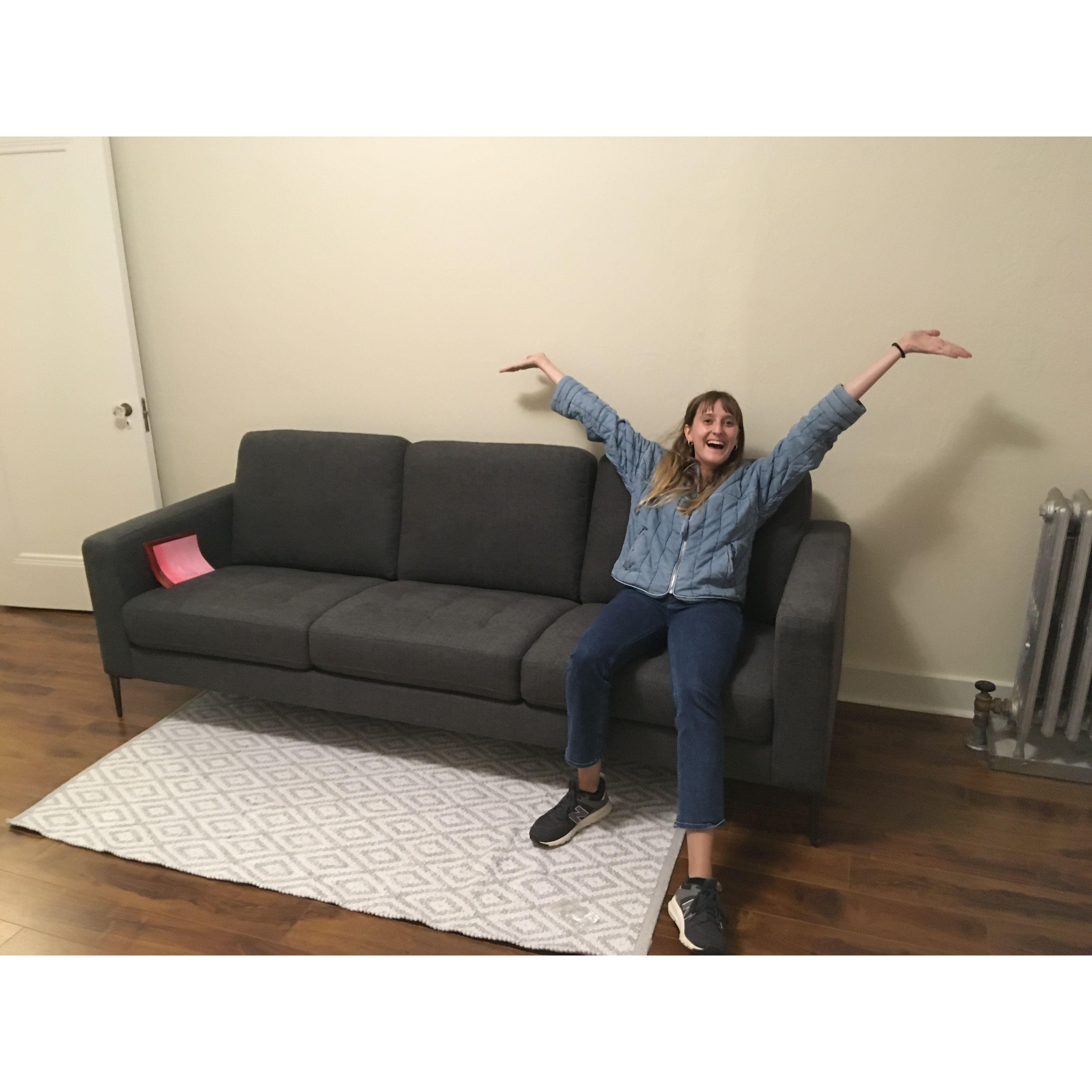 Our piece of furniture in our first apartment