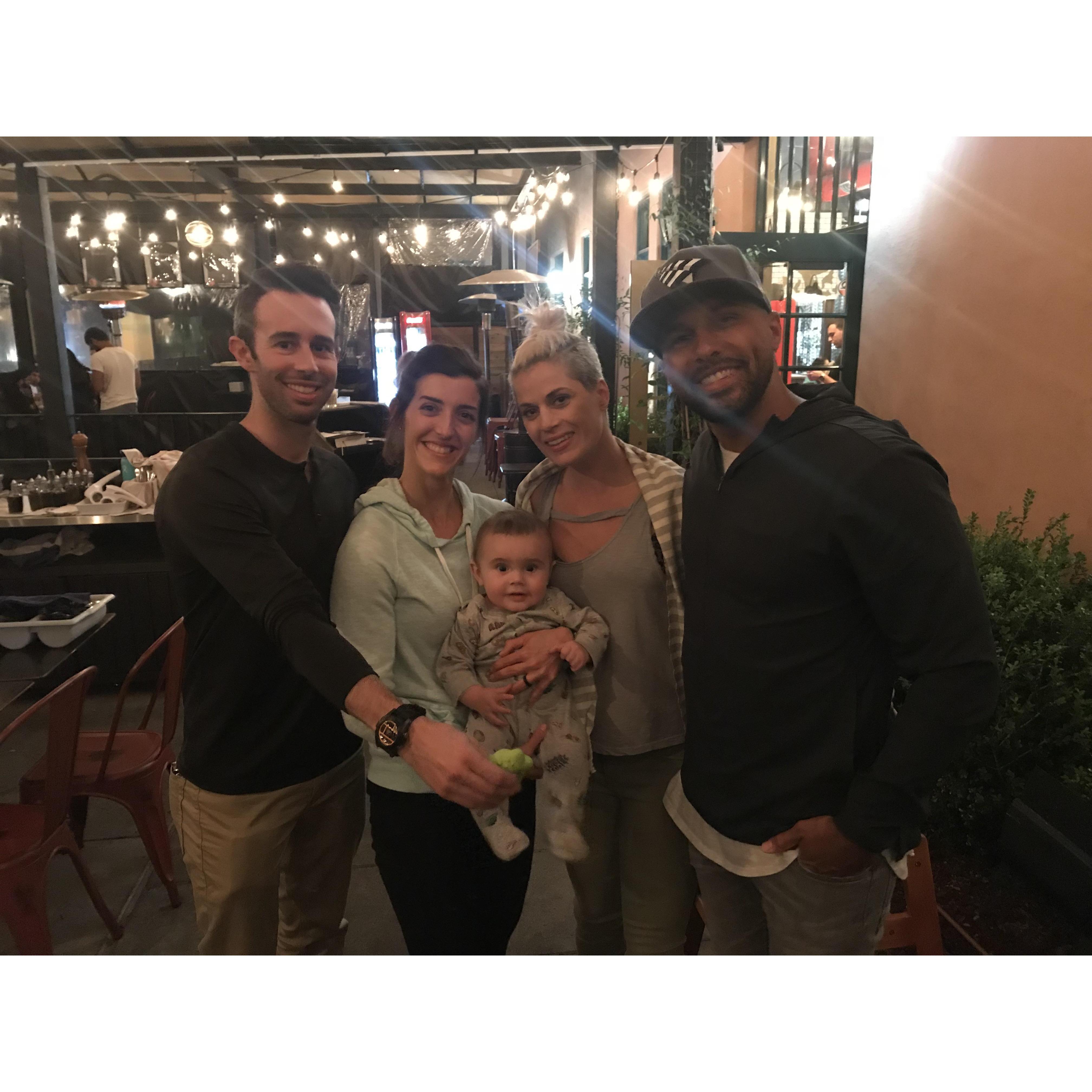 Hanging with Court, Tony and baby Logan!