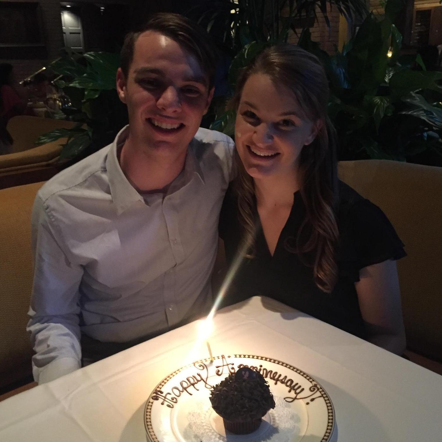 One year of dating! Also the first time Chris told me he loved me!