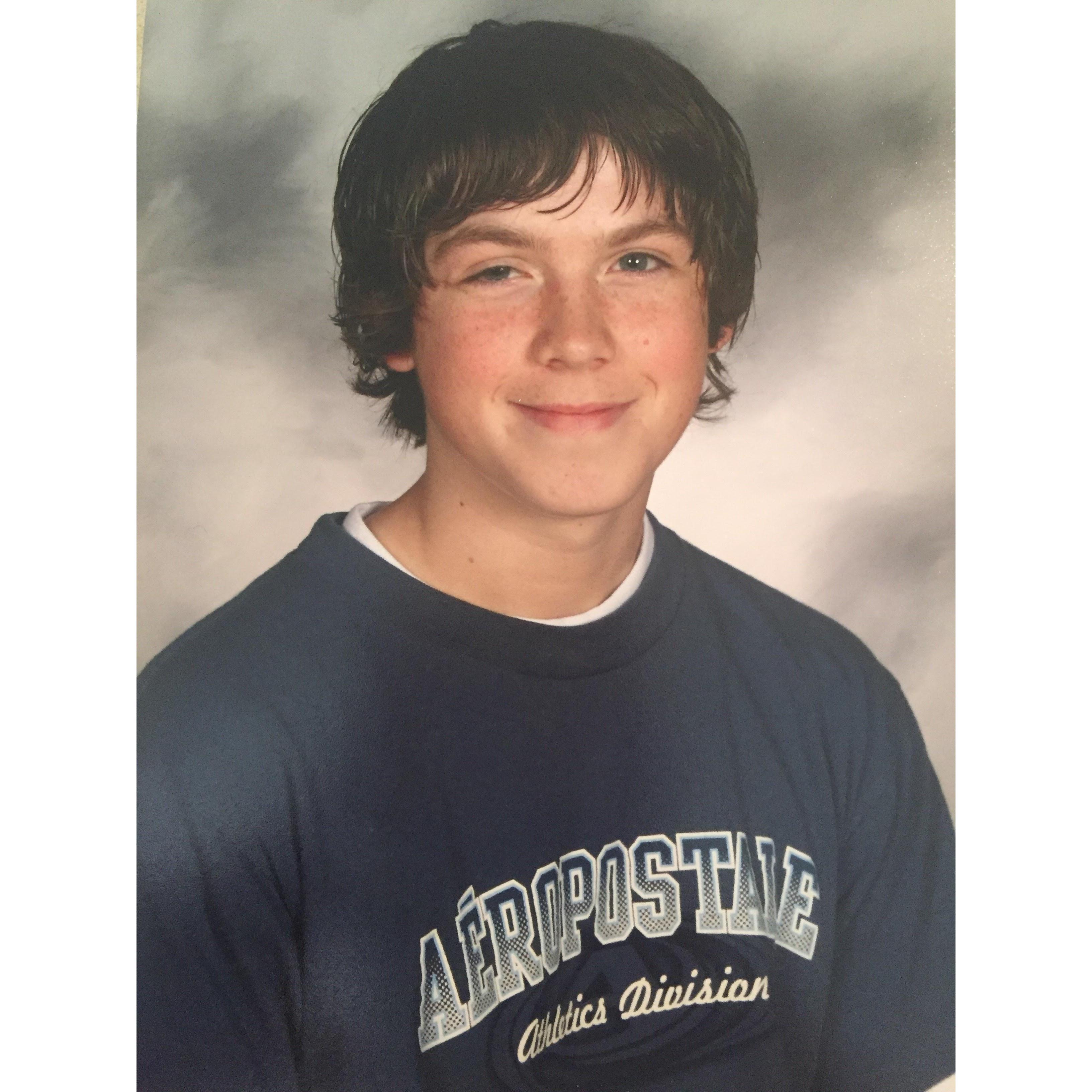 Mark in high school.