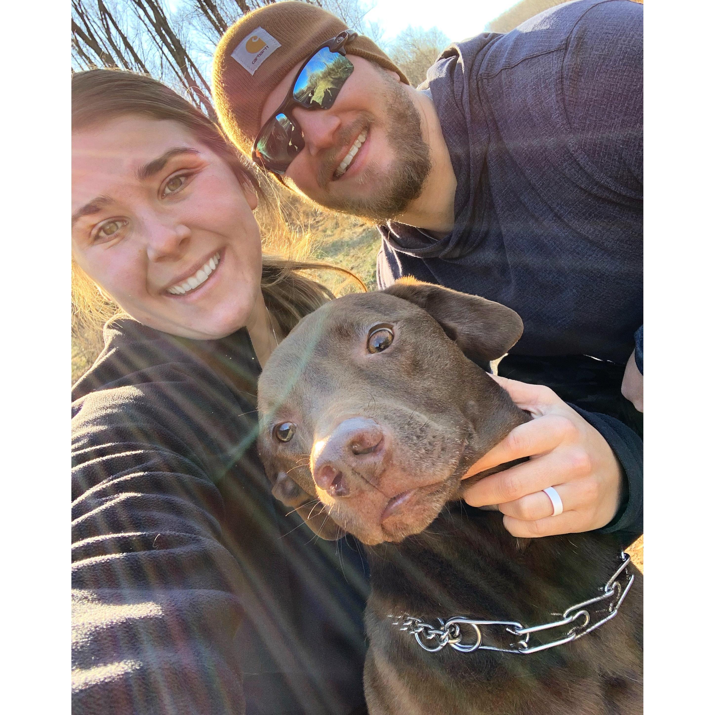 Our little family of 3 out for a hike!