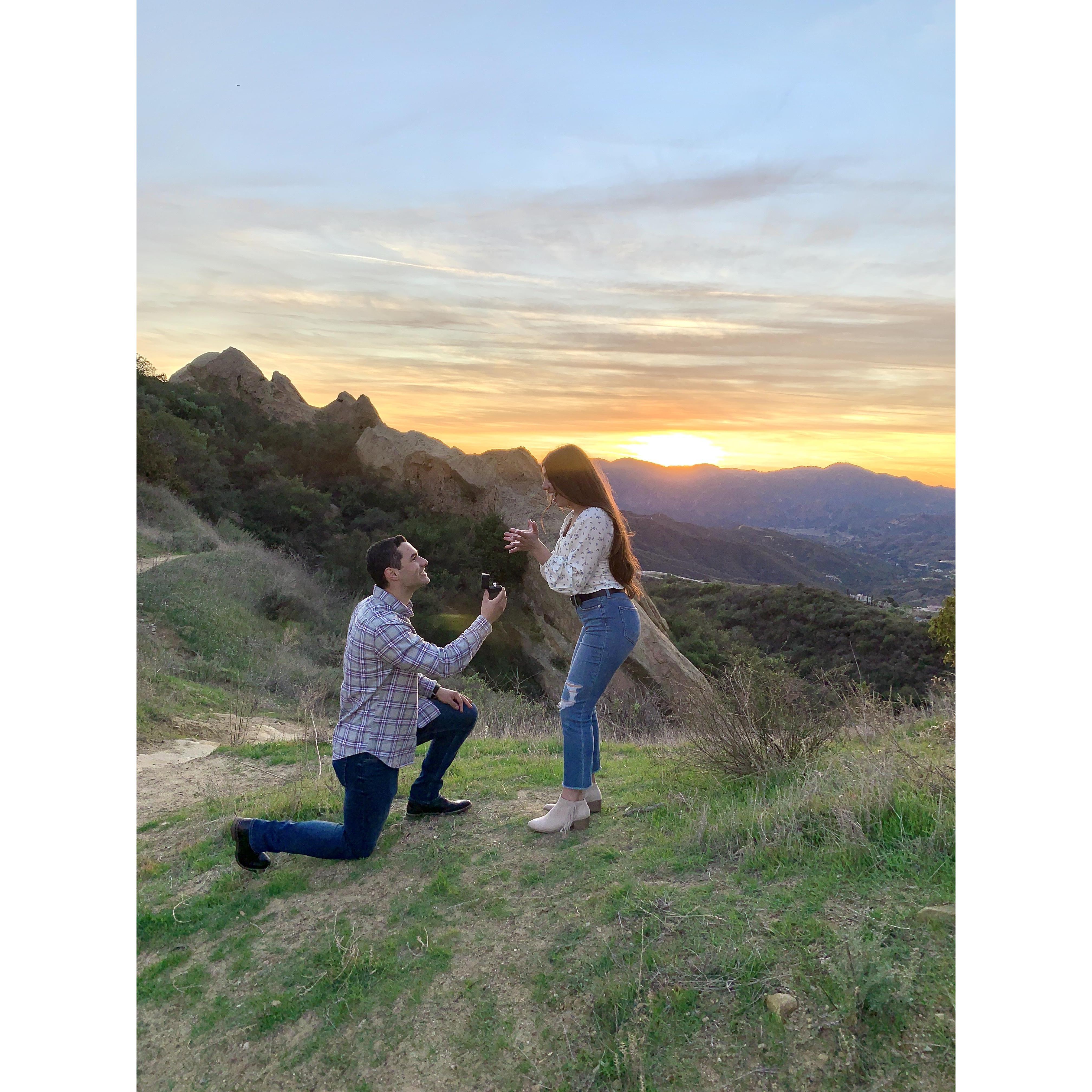 January 2, 2020! The day Hunter proposed!