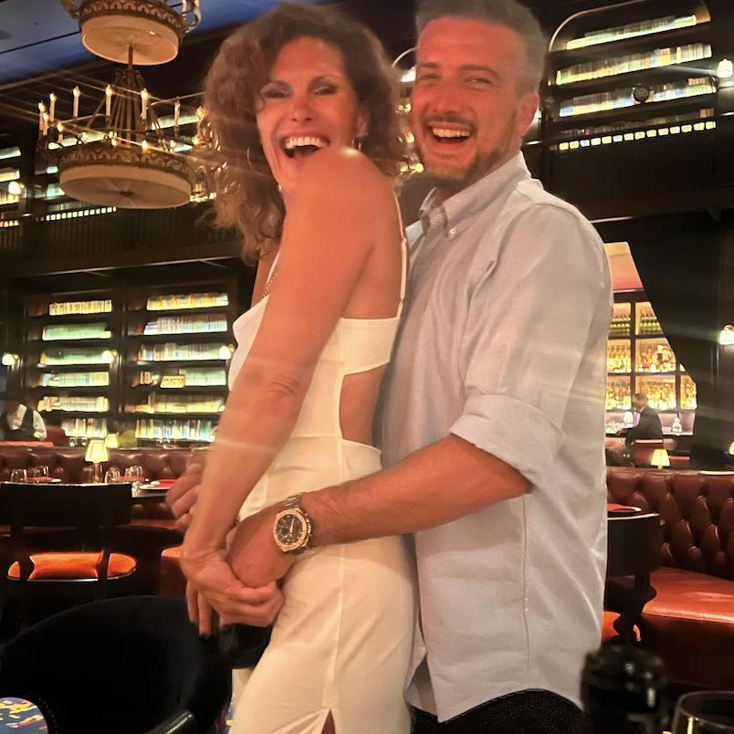 Our fancy dinner in the Library at the Nomad (Las Vegas, NV)