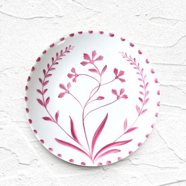 Ruby Bloom Reverse Salad Plate
