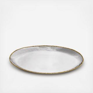 Molten Gold Oval Platter