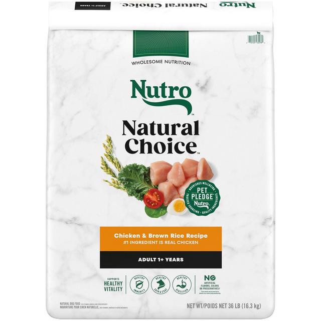 Nutro Natural Choice Chicken, Vegetable and Rice Flavor Adult Dry Dog Food - 36lbs