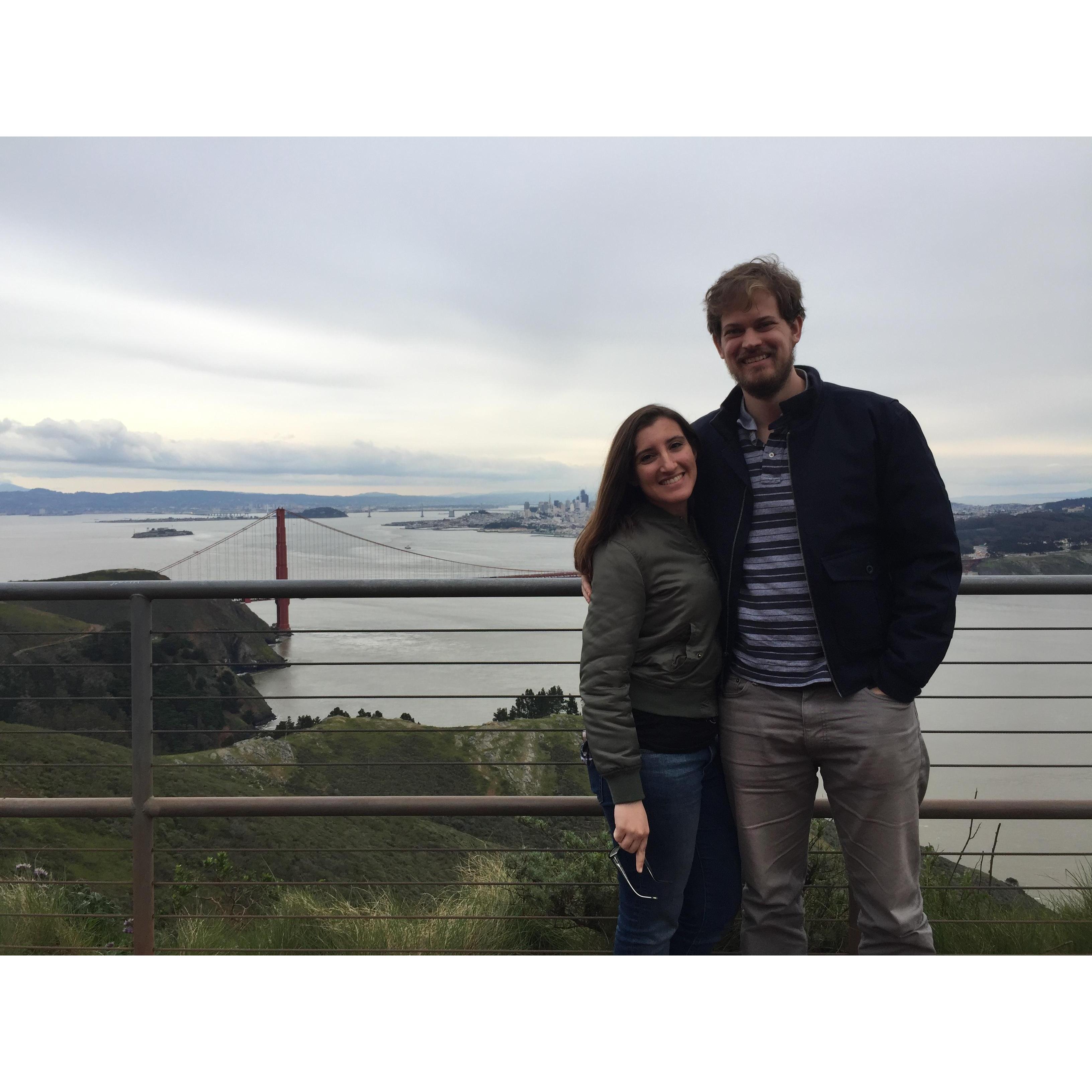 We went to this beautiful spot (the Headlands) after Chris googled "Pretty places in San Francisco." So resourceful.
