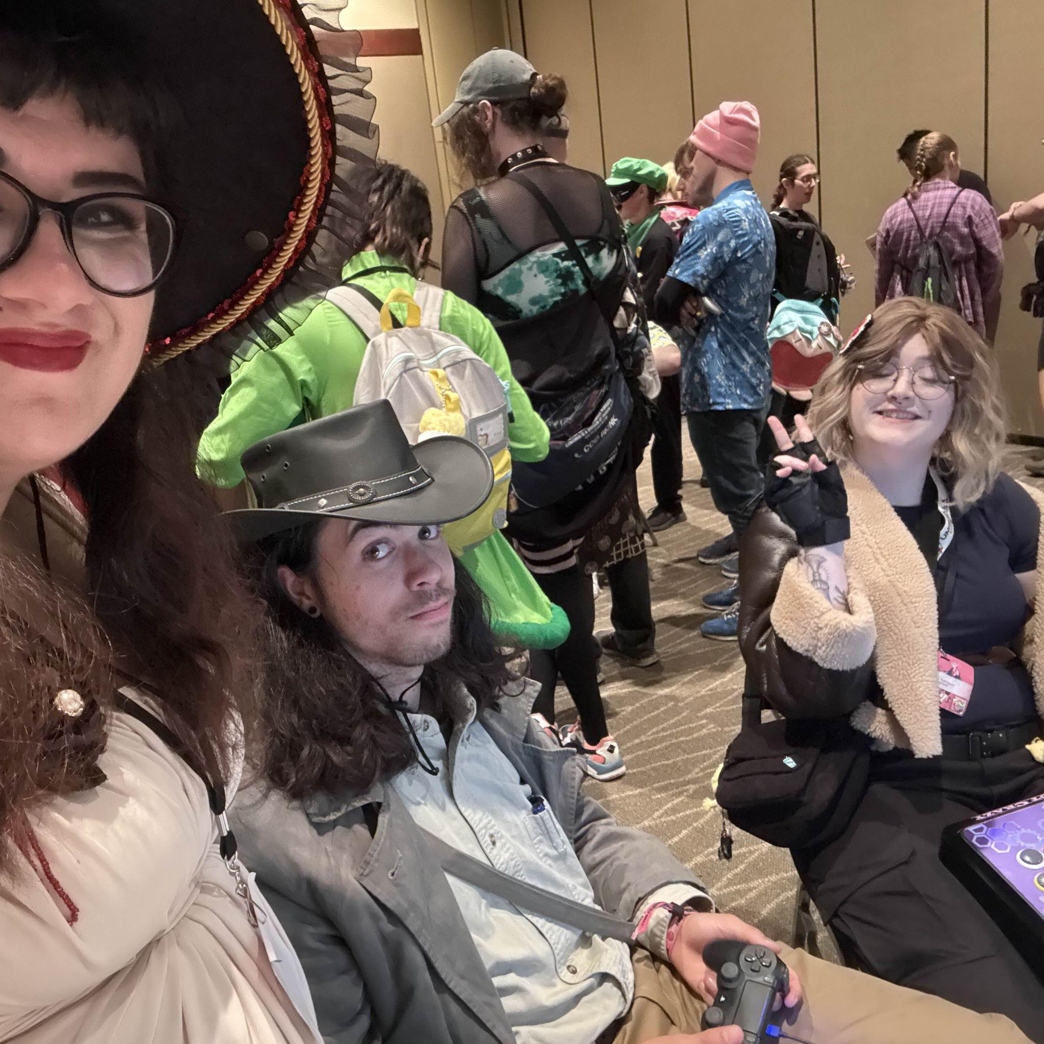 Playing games at Sukura con 2025